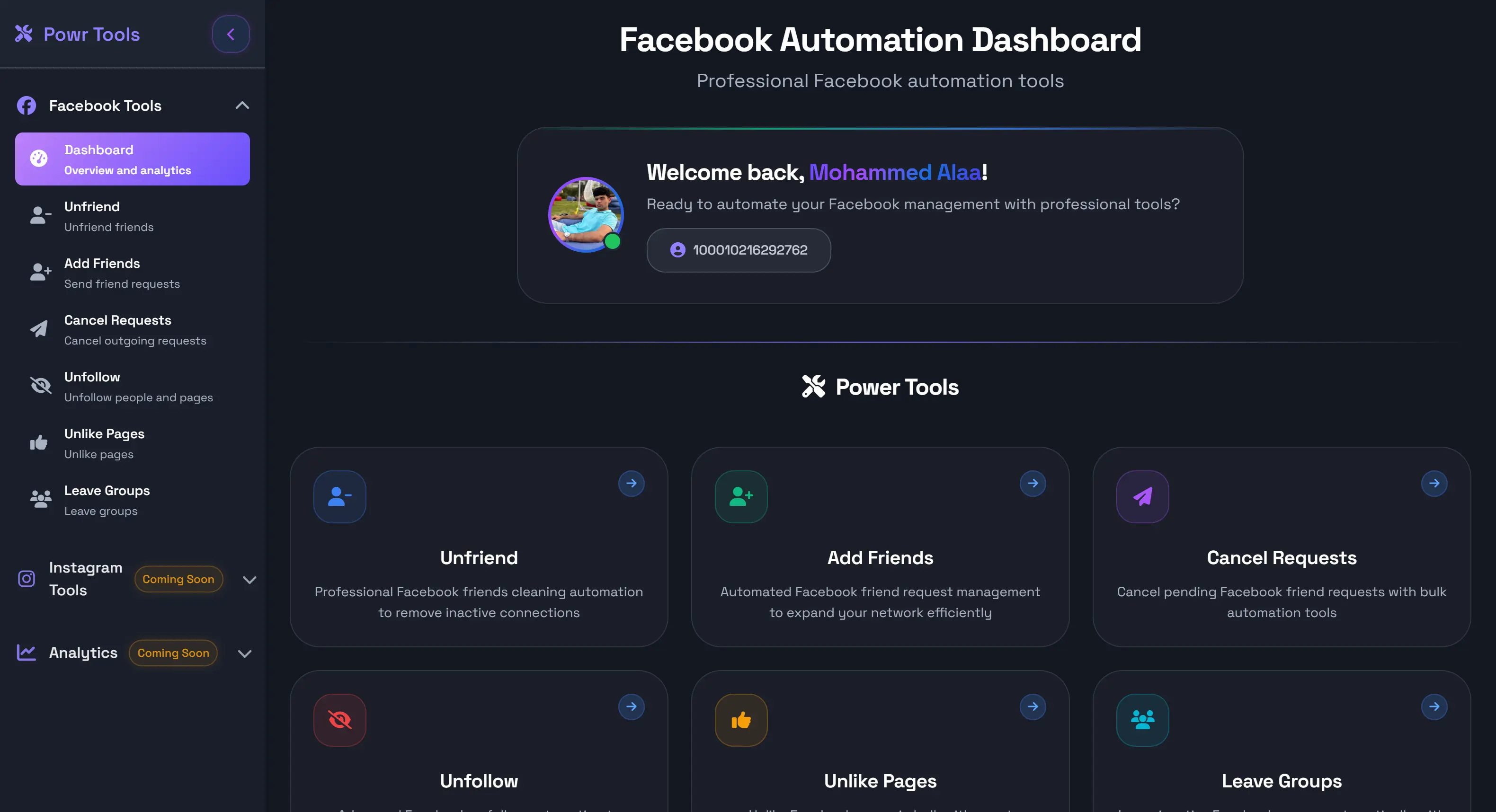 Koptan Friends Insights Dashboard